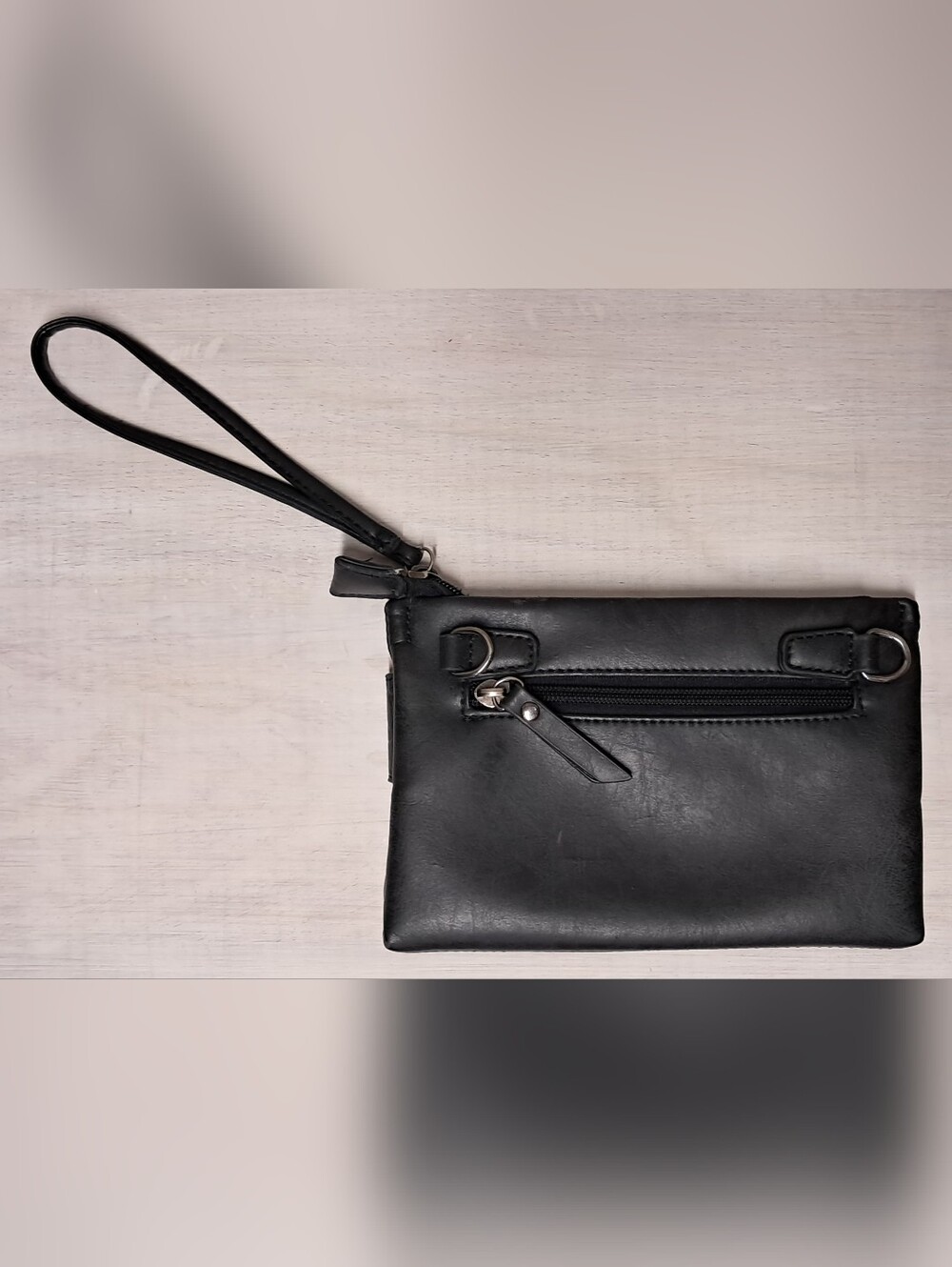 Enrico Benetti Black Logo Embossed Leather Label - Picture 3 of 5
